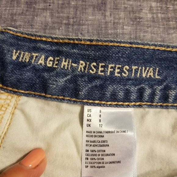 American Eagle vintage high-rise festival shorts - Picture 3 of 4